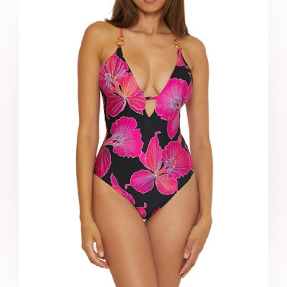 Trina Turk Women's Fleury Strappy-Back One-Piece Swimsuit - Picture 1 of 8